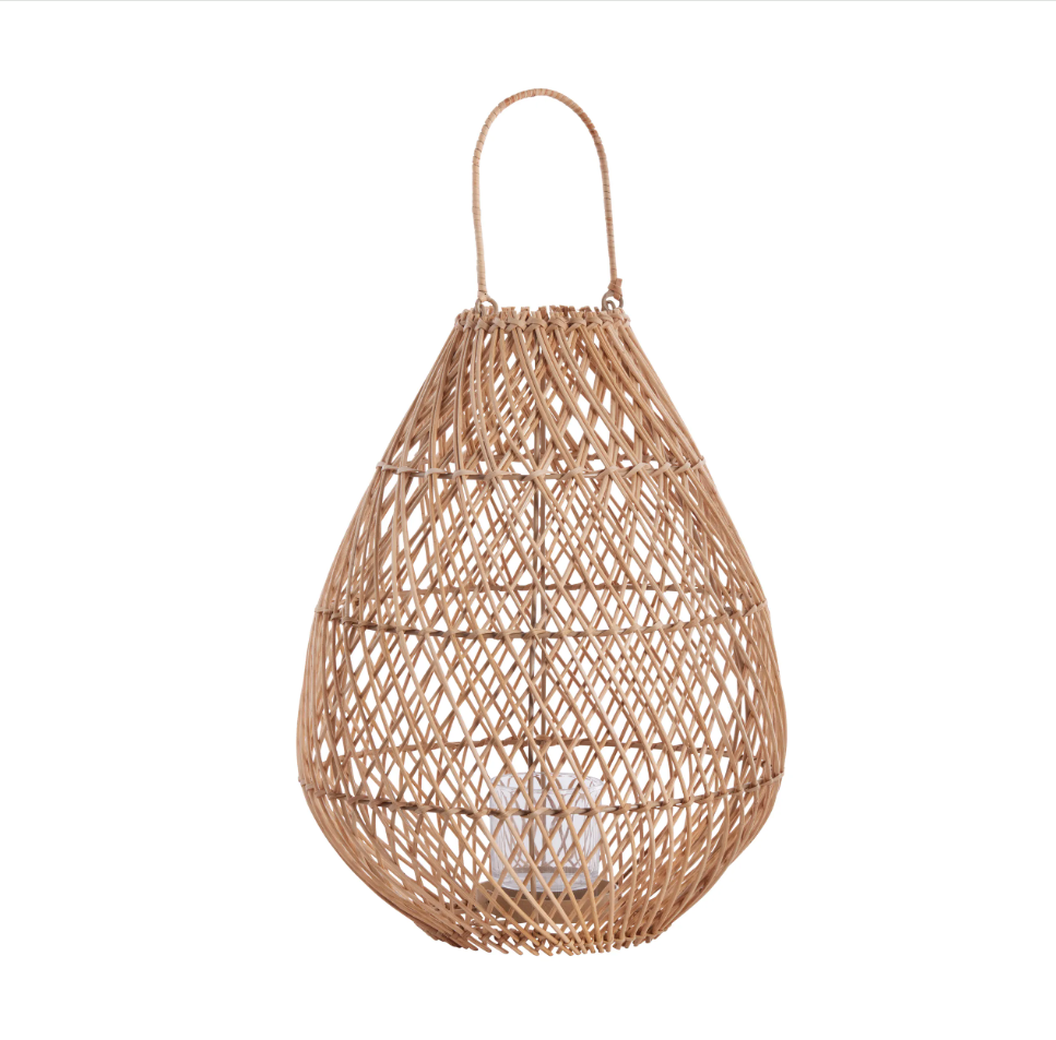Laterne "Rosie" (hoch) aus Rattan- von Lene Bjerre