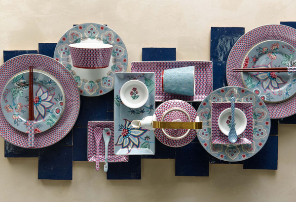PIP Oriental Flower Festival Blau alle Produkte Übersicht