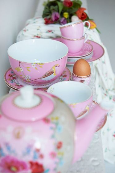 PIP Studio Frühstücksset 3-teilig "Early Bird" rosa