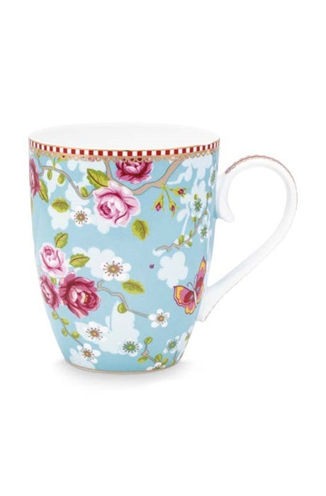 PIP Studio Tasse groß "Early Bird Chinese Rose" blau - 350ml