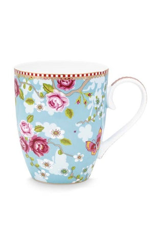 PIP Studio Tasse groß "Early Bird Chinese Rose" blau - 350ml