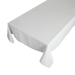 Linen & More Tischdecke "Herringbone" grau/silber