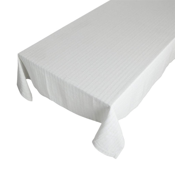 Linen & More Tischdecke "Herringbone" grau/silber