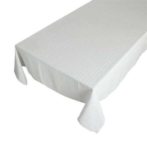 Linen & More Tischdecke "Herringbone" grau/silber
